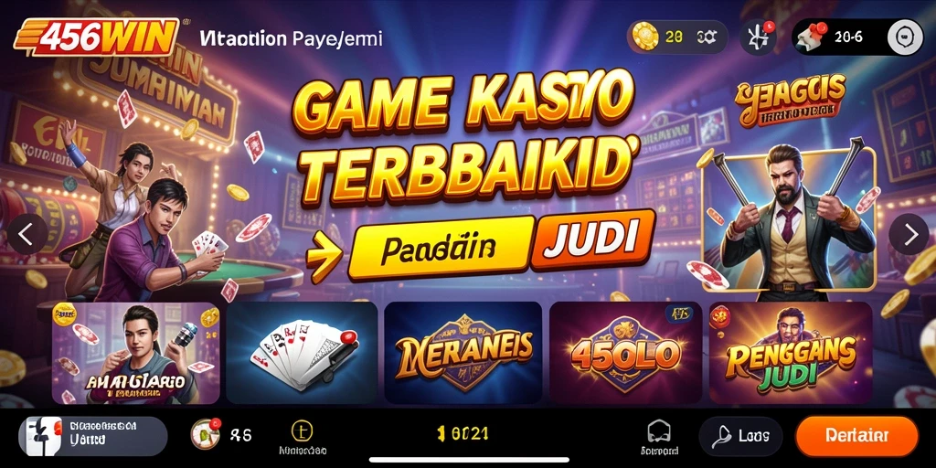 Screenshot utama 456WIN menampilkan keseruan gameplay Kasino.