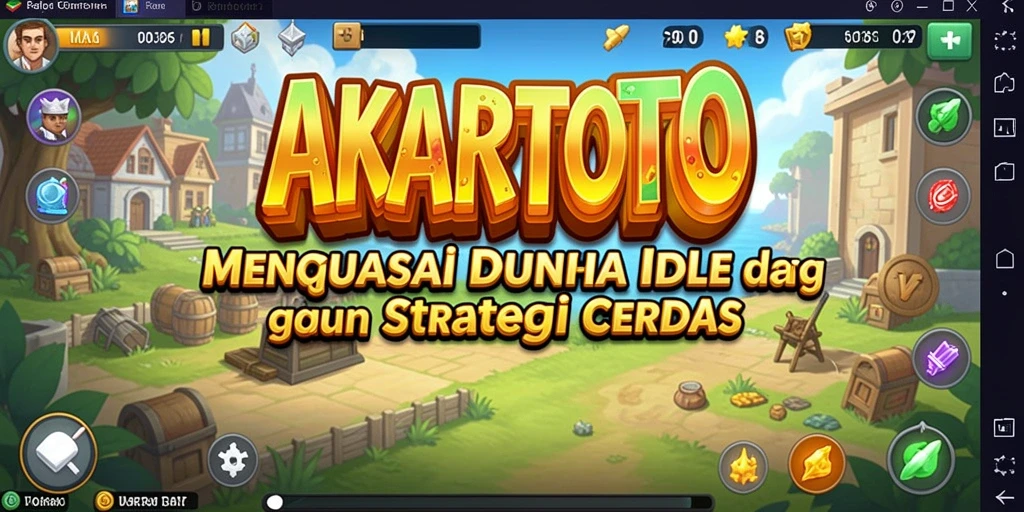 Tampilan gameplay AKARTOTO dengan elemen-elemen Idle yang menarik.