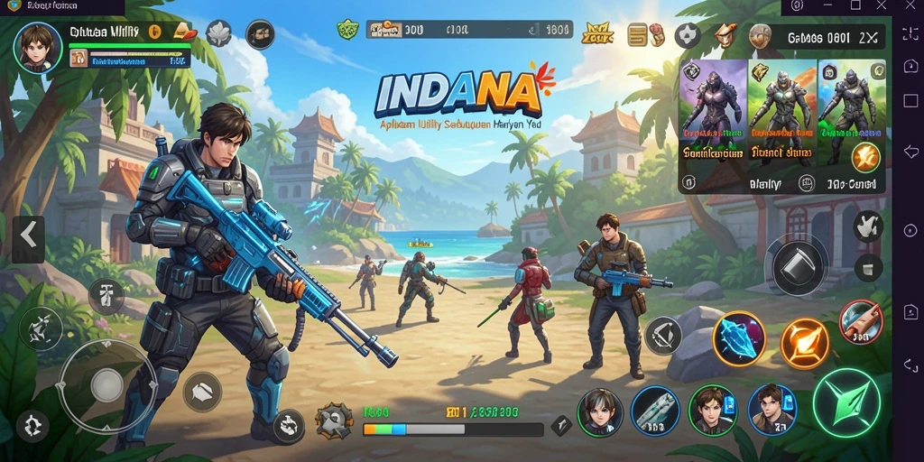 Tampilan antarmuka INDAAA yang sederhana dan fungsional.