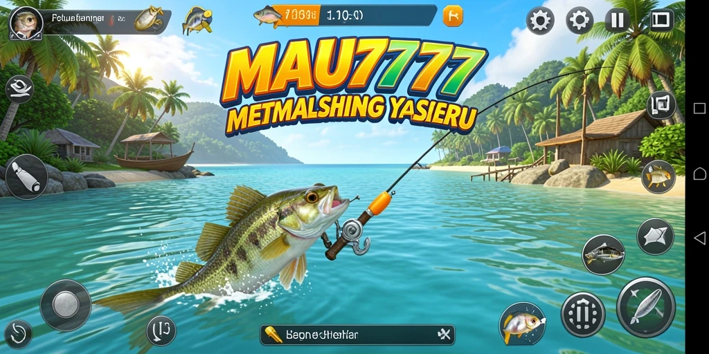 Tampilan gameplay seru saat memancing di MAU777.