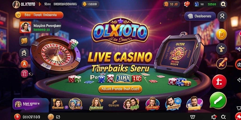 Tampilan gameplay Live Casino OLXTOTO yang menawan dan interaktif.
